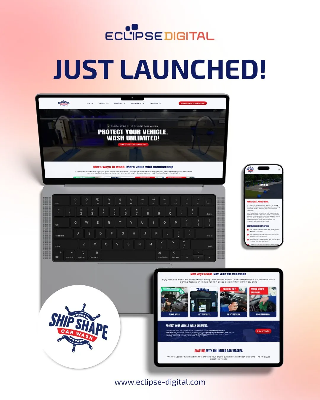 Stunning WordPress Redesign for Ship Shape Car Wash